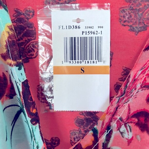 NWT RISE & BLOOM colorful paisley design cover up top. Size S/P - Picture 3 of 5